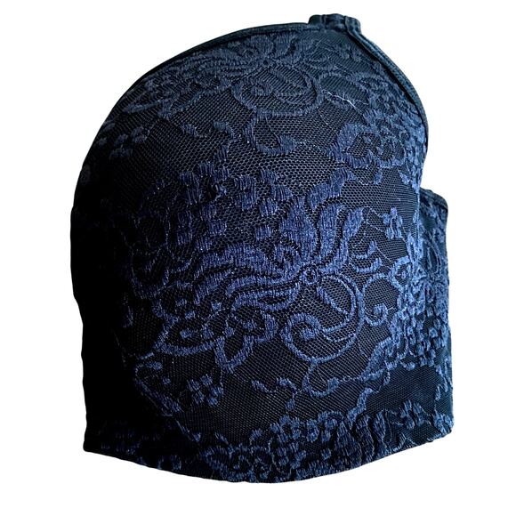 CACIQUE Black Lace Underwire Bra Size 40D Lingerie Unpadded Adjustable Straps - Picture 7 of 7